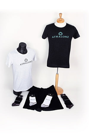 Athalonz Tri-Blend Crew Tee - Black/Mint