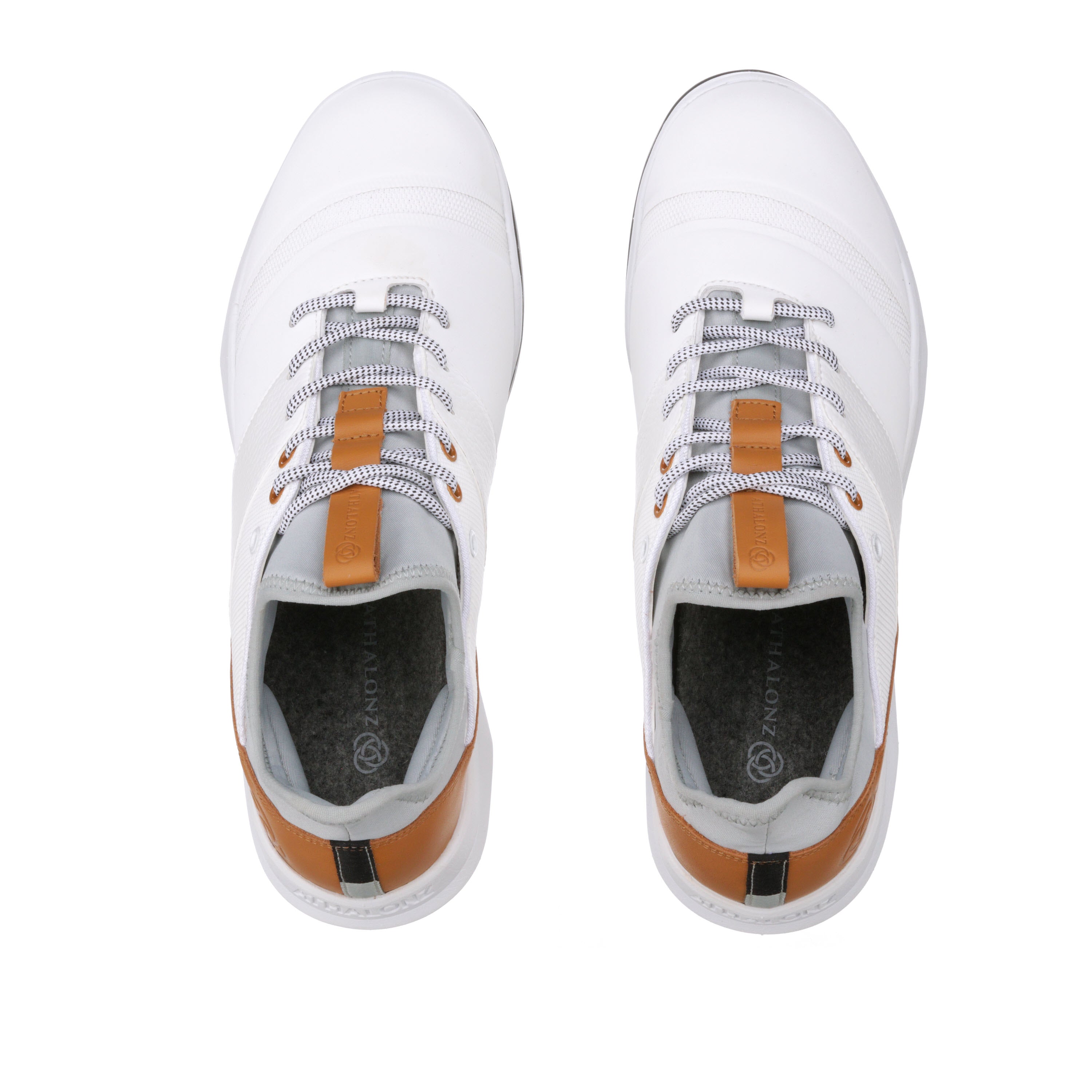 EnVe Golf Shoe White/Tan - Athalonz